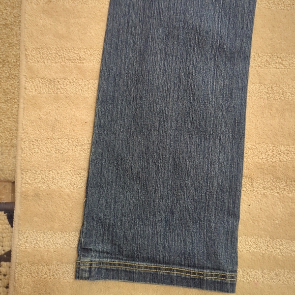 Mecca Femme USA Jeans Womens Vintage Straight Leg Size 13/14 Embroidered Denim - Picture 5 of 16